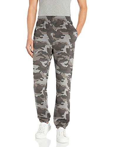 Amazon Essentials Pantalon de Survêtement en Molleton, à Ourlets Serrés (Grandes Tailles Disponibles) Homme, Gris Camouflage, XS
