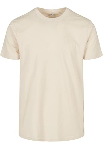 Build Your Brand Homme Basic Round Neck T-shirt T shirt, Sable, M EU