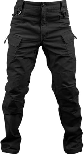 Loeay Pantalon de Combat pour Hommes Pantalon de Combat Militaire Militaire Pantalon de Travail Militaire Tactique décontracté Occasionnel Pantalon de randonnée Pantalon d'escalade Noir XL