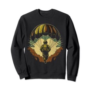 Parachutiste Militaire Armée Française de l'air Parachute Sweatshirt