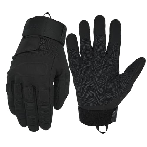 Seibertron® Homme Noir S.O.L.A.G. Armée Special Ops Plein assaut Gants Finger d'assaut légers Tactique Pleine Doigt Militaire Combat (M)