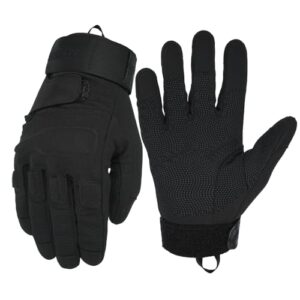 Seibertron® Homme Noir S.O.L.A.G. Armée Special Ops Plein assaut Gants Finger d'assaut légers Tactique Pleine Doigt Militaire Combat (M)