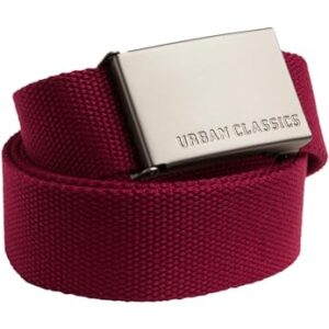 Urban Classics Canvas Belt Ceinture, Bordeaux, Taille unique Mixte