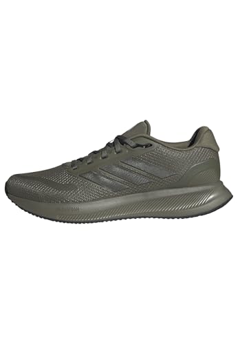 adidas Runfalcon 5 Running Shoes Chaussures de Course Homme, Olive Strata Shadow Olive Core Black, 42 2/3 EU