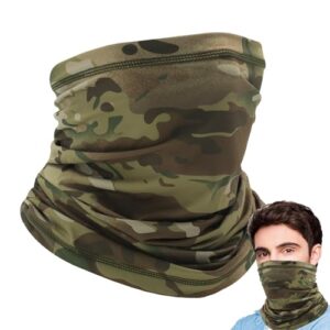 Cache-cou rafraîchissant, cache-cou pour hommes - Cache-cou avec protection UV | Guêtres multifonctions respirantes à imprimé camouflage, confortables, résistantes au soleil et au vent pour hommes