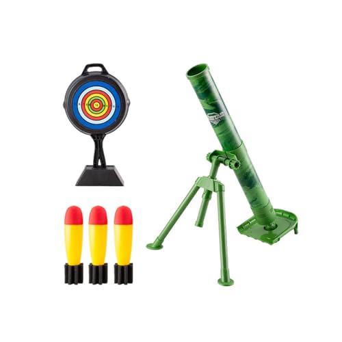 F Fityle Ensemble de Jouets Lanceur de mortier, Jeu avec Son, Ensemble de Lancement Professionnel, Jouets Blasters pour garçons et Filles, Cadeau de Festival, Vert