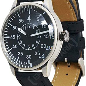 Mil-Tec Montre d'aviateur rétro mécanique Dial. taille unique noir