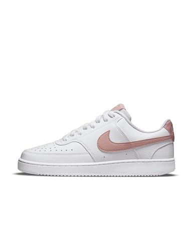 Nike Femme Court Vision Low Next Nature Women's Shoes, White/Pink Oxford, 42.5 EU
