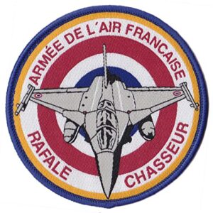 Patche Ecusson Pilote Rafale Armée de l'air France Patch Tissé Thermocollant