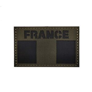 Patch infrarouge réfléchissant drapeau de la France pour moto biker tactique militaire brassard pour voyage sac à dos chapeaux vestes uniforme d'équipe