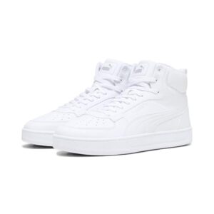 PUMA Unisex Caven 2.0 Mid Baskets, Puma White Puma Silver, 44 EU