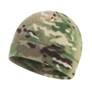 RALSPEC Multicam Camouflage Micropolaire Thermique Bonnet Tactique Chaud Polaire Militaire Camouflage Hiver Crâne Cap Armée Airsoft Militaire Hommes CP, Vert, 8