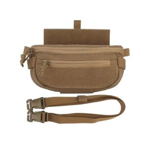 Sacs Banane Militaire Homme, Sacoche Ceinture Tactique Étanche en Nylon, Sangle Amovible, Montable sur Le Gilet, Pochette pour Randonnée Chasse Voyages Trekking Camping