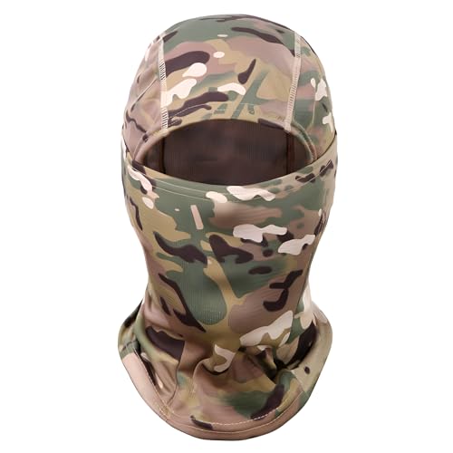 SHSHbuy Cagoule Balaclava,Polyvalent Respirant Masque Complet Coupe-Vent Balaclavas Cagoule Masque de Ski,Protection UV pour la Course à Pied en Plein air Moto Cyclisme Sports(Multicolore