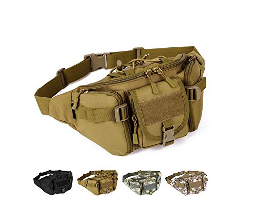 Tour de Taille Tactique Portable Fanny Militaire Armée Sac Banane Sac Banane pour Cyclisme Camping Randonnée Chasse Pêche