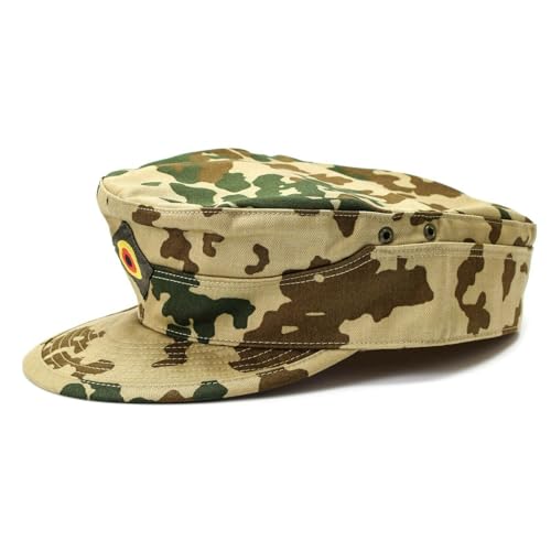 Véritable casquette militaire militaire armée allemande camouflage désert, multicolore, Taille unique