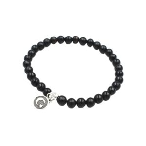 WUUISDNX Cadeau pour Femmes, Perles de prière Musulmanes à la Mode, Bracelets Tasbih islamiques, légers et Flexibles, Premium, Noir