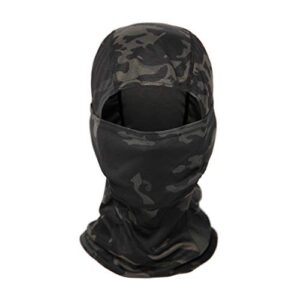 ZHjuju Cagoule de Camouflage Polyvalente, Masque Visage Respirant pour Moto, Hommes Femmes, Sports de Plein Air, Chasse, Cyclisme, Motocyclisme, Sports de Ski