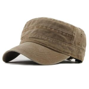 ZXTGBQ Casquette de Baseball Casquette Militaire Unisexe Vintage Chapeau, Cadeau Classique pour Les Parents (Kaki)