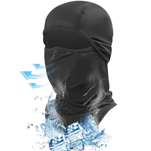 1TG Tactical Cagoule Balaclava,Polyvalent Respirant Masque Complet Coupe-Vent Balaclavas Cagoule Masque De Ski,Protection UV pour La Course À Pied en Plein Air Moto Cyclisme Sports
