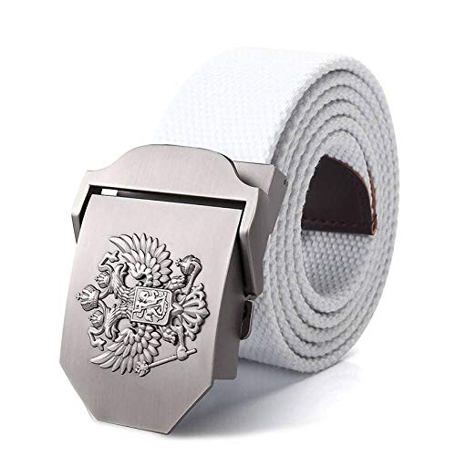 Ceinture Homme，Hommes Femmes Militaire Ceinture En Toile Emblème National Russe Boucle En Métal Jeans Ceinture Ceintures Tactiques De L'Armée Hommes Homme Unisexe Grand Cadeau De Vacances De Gra