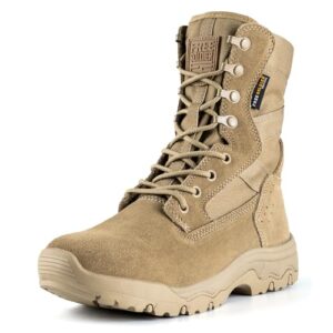 FREE SOLDIER Bottes Tactiques Femme 8 Pouces Légères Bottes de Combat Durables Bottes Militaires de Travail À L'Extérieur Bottes de Désert Pour Femme