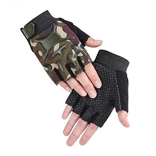 iNszkoos Gants de Cyclisme pour Enfant 2-12 Ans Gants Demi Doigt Mitaine de Sport pour Garçons Filles Gants Antidérapant pour Vélo Escalade Scooter Patinage à roulettes Randonnée Montagne