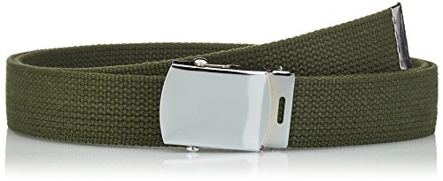 Mil-Tec Us Ceinture en Coton,Vert Olive, Taille Unique