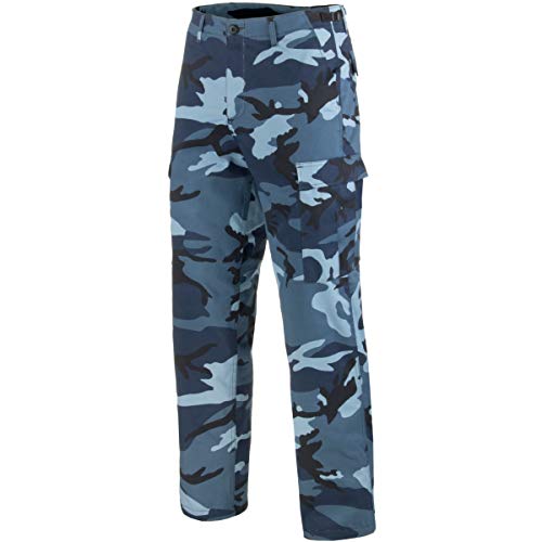 Mil-Tec Us Ranger Hose Typ BDU Pantalon armée Homme, Skyblue, M