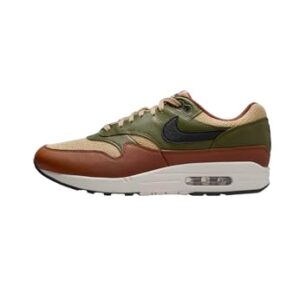 Nike Sportswear - Sneakers AIR Max 1 ESS PRM en synthétique, Olive Verte-Noir (8)