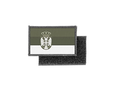 Patch ecusson Imprime Camo Camouflage Badge Drapeau Serbie Serbe