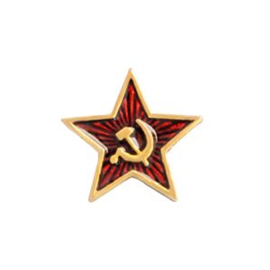Rétro URSS Symbole Émail Pin Étoile Rouge Faucille Marteau Broche Soviétique Cadeau Insigne Revers Pin pour Chapeau Étoile Rouge