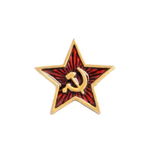 Rétro URSS Symbole Émail Pin Étoile Rouge Faucille Marteau Broche Soviétique Cadeau Insigne Revers Pin pour Chapeau Étoile Rouge