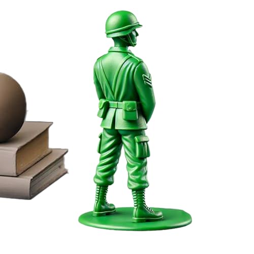 Soldats de Jouets - Ensemble de Figures en Plastique, Jouet en Farce | 12pc Petits Personnages de l'armée avec Une Fonction de Conception Interactive drôle, Ornements Militaires Vintage pour décor de
