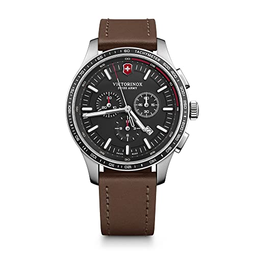 Victorinox Homme Analogique Quartz Montre avec Bracelet en Cuir 241826