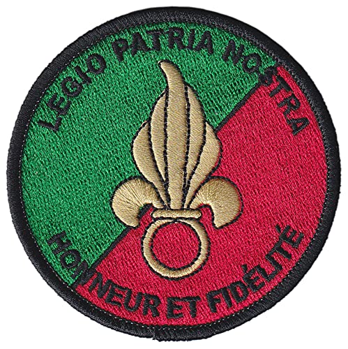 609D - Ecusson Patch Brodé Thermocollant - Diamètre 8 cm - Légion Etrangère Militaire Armée