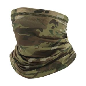 Cache-visage Pour Hommes - Cache-cou Rafraîchissant | Guêtres Multifonctions Respirantes À Imprimé Camouflage Visage | Demi Masque Snood Écharpe | Guêtres D'écharpe De Refroidissement Solaire