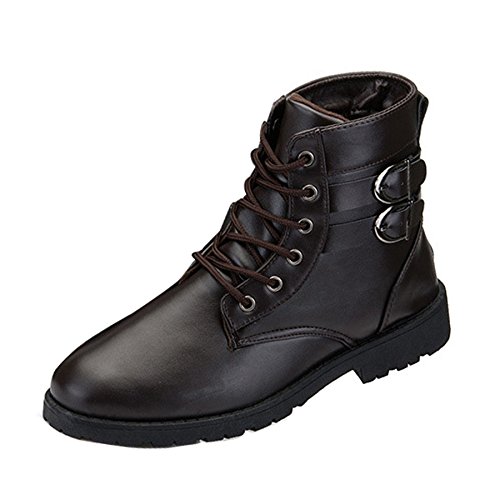 Gaorui Hommes Bottes D hiver Polaires Militaire Doublee A Lacets D hiver