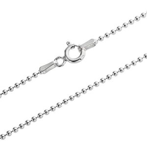 Gold Gala Collier Chaîne en Argent Sterling 925, Maille Boule Largeur 2 mm (70)