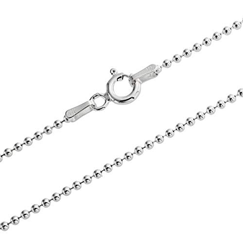 Gold Gala Collier Chaîne en Argent Sterling 925, Maille Boule Largeur 2 mm (70)