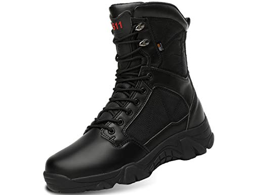 IYVW A003 B Bottes militaires Lace Up Series, Bottine Chelsea Homme noir 43 EU