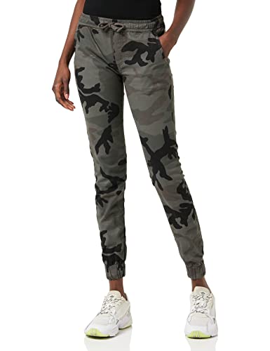 Urban Classics Ladies Jogging Pants Pantalon de Sport, Multicolore (Dark Camo 00784), M Femmes