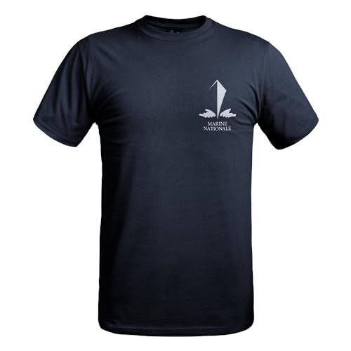 A10 Equipment T-Shirt Strong Logos Marine Nationale Bleu Marine