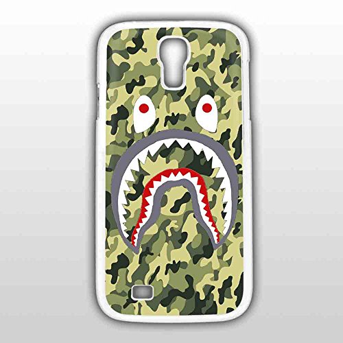 Bape Shark armée Militaire Texture pour iPhone et Samsung Galaxy Coque (Samsung S4 Blanc)