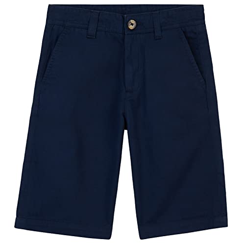 CityComfort Short Enfant Garçon Coton, Shorts et Bermudas Garçon avec Poches, Short Chino Enfant, Vêtements Été Enfant Ado Garcon 4-14 Ans (Bleu Marine, 9-10 Ans)