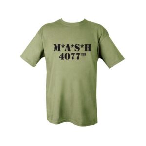 Kombat Mens T-shirt militaire Imprimé armée britannique Mash 4077 US Army Vert - vert - X-Large