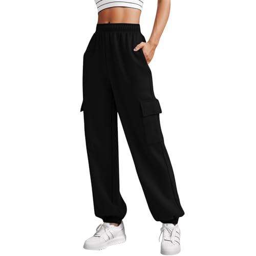 Pantalon Cargo Fille Jean Baggy Femme Ceinture Réglable Jogging Coton Ado Zippée De Travail Chantier Randonnee Resserré Cheville Imperméable Léger Militaire