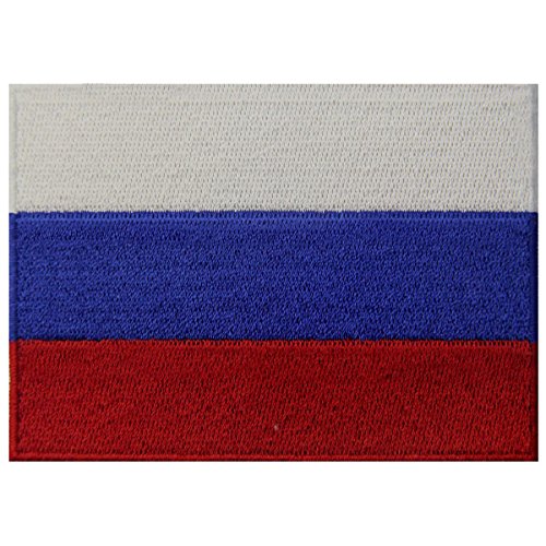 Drapeau de la Russie Fédération Russe Emblème national Brodé à Repasser ou à Coudre Patch