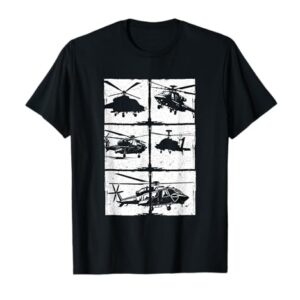 Hélicoptère militaire Vintage Retro T-Shirt