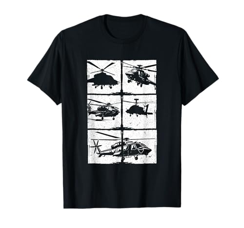 Hélicoptère militaire Vintage Retro T-Shirt